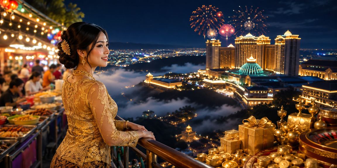 Pertaruhan sukan gaya kebaya di Genting Highlands dengan suasana badminton tempatan